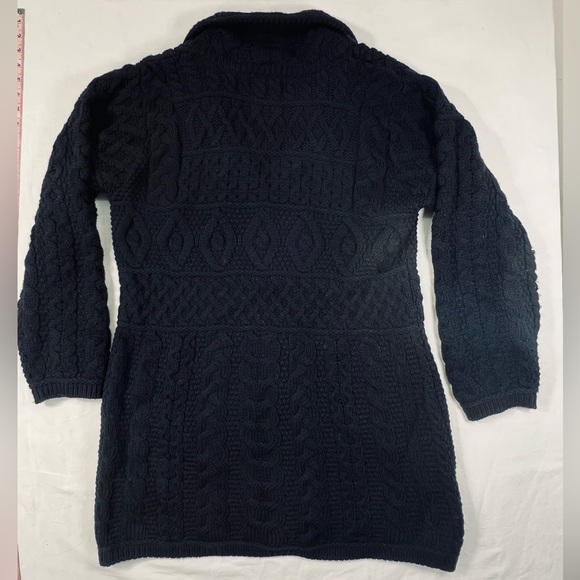 Aran Crafts Ireland Double Collar Merino Aran Coat - Picture 6 of 7